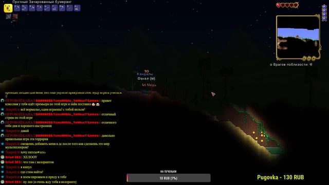 Кошачий пиксельный стрим по Terraria смотреть онлайн