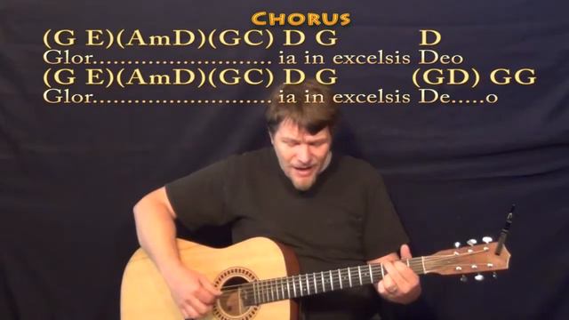Angels We Have Heard on High (Christmas) Fingerstyle Guitar Cover Lesson in G with Chords/Lyrics смотреть онлайн
