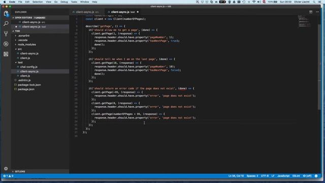 Async with callbacks (5): fixing the problem and calling done() when everything is done смотреть онлайн