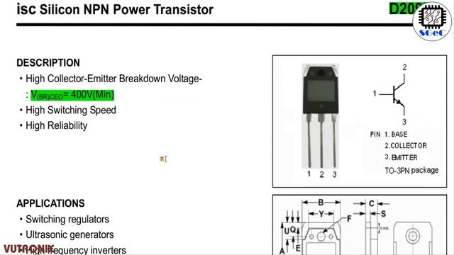 [SGeC] D209L Silicon NPN Power Transistor 400V смотреть онлайн