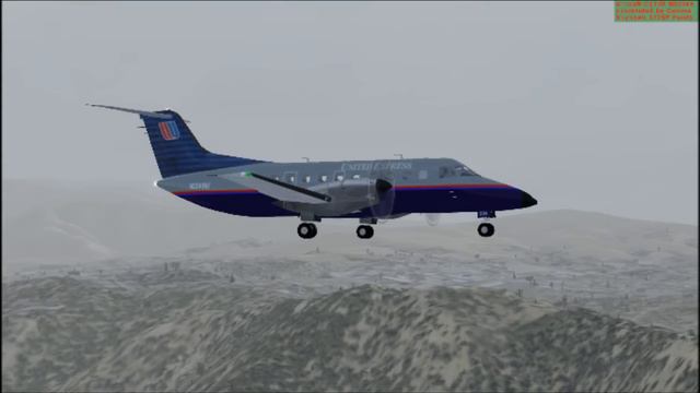 FSX (ATC) United Express E120 Landing in Palm Springs (BVATC) смотреть онлайн