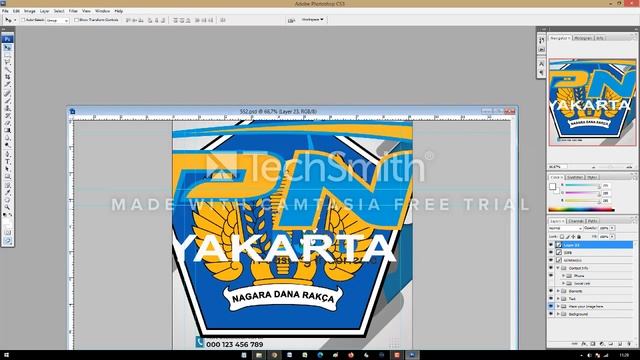 Cara Edit template FREEPIK file PSD Photoshop смотреть онлайн