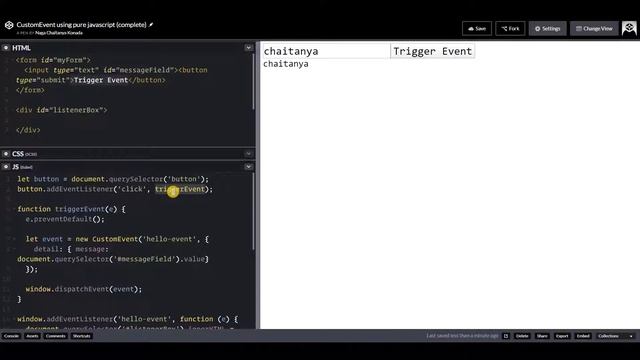 Custom events in JavaScript - quick demo | JavaScript tips | web development | Codepen.io | #012 смотреть онлайн