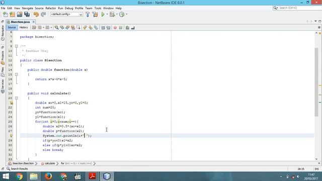 Bisection Method Example for Finding Root in Java смотреть онлайн