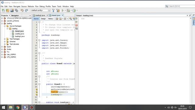 Java Netbeans - Source Code Loading Panel (with Custom Cursor) смотреть онлайн