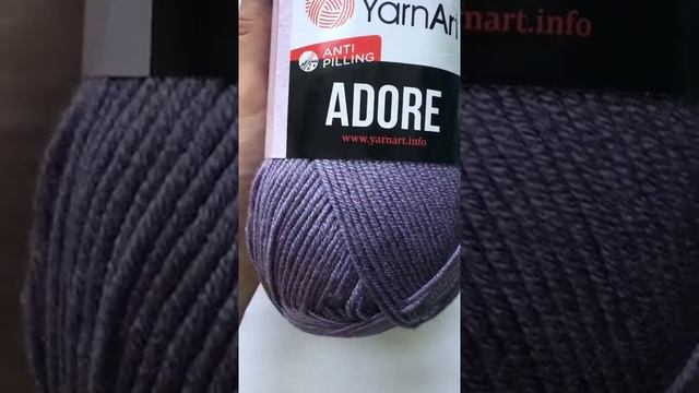 Подробный обзор пряжи YarnArt Adore(анти-пиллинг акрил) №345 Лаванда смотреть онлайн