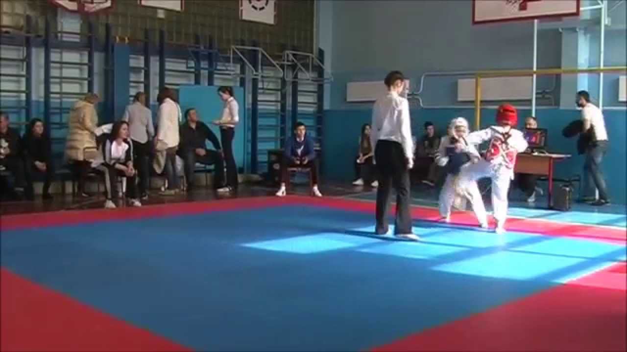 Taekwondo WTF. V Открытое Первенство района Кузьминки. 29.03.2015. Лычнев-Мустафин. смотреть онлайн