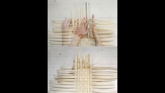 Как сплести корзинку из шпона смотреть онлайн