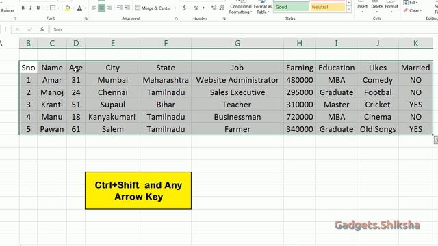 How to select a data Table in Excel? | Cool Excel Tips | Excel Keyboard Shortcut смотреть онлайн