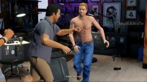GTA 5 Майкл делает пирсинг и татуировку