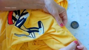 Как уменьшить горловину, растянутый ворот на майке, кофте. Почему оттопыривается , лайфхак с одеждо