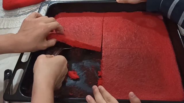 Красный бархат пирожные/Десерт на новый год/ Red Velvet