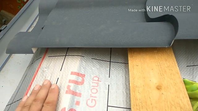 Начали монтаж металлочерепицы Ондулинус