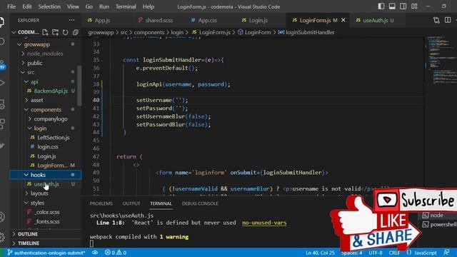 React Login Authentication Or Get Token For User Auth on from submit - React Groww App Replica смотреть онлайн