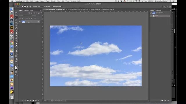 Adding Clouds to a Photo with a Custom Brush смотреть онлайн