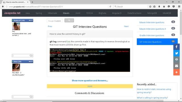 How to view the commit history in git?
| javapedia.net смотреть онлайн