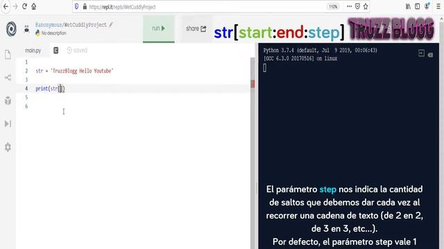 TRUCOS EN PYTHON: USANDO EL STRING/LIST SLICING! Cómo dividir/cortar una lista/string en Python! смотреть онлайн
