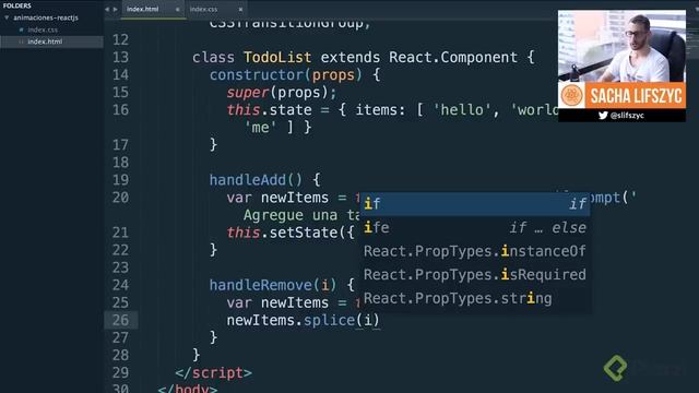Cómo hacer animaciones con React.js смотреть онлайн