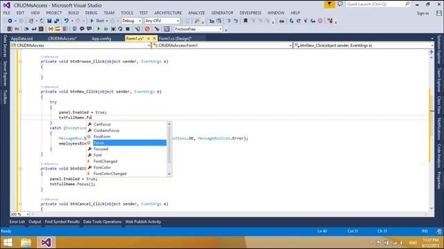 C# Application - Insert Delete Update Select in MS Access Database | FoxLearn смотреть онлайн