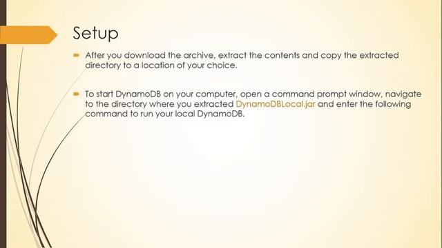 ? Amazon DynamoDB | Setting up DynamoDB Local смотреть онлайн