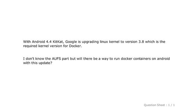Android : Running docker on Android смотреть онлайн