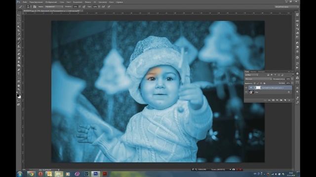 Создание новогодней сказки в фотошопе смотреть онлайн