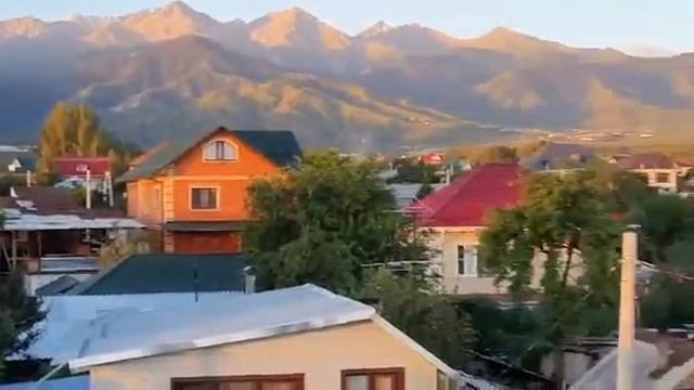 Восход солнца с крыши моего дома . 28 июля 2020 года.. совхоз Алатау . смотреть онлайн