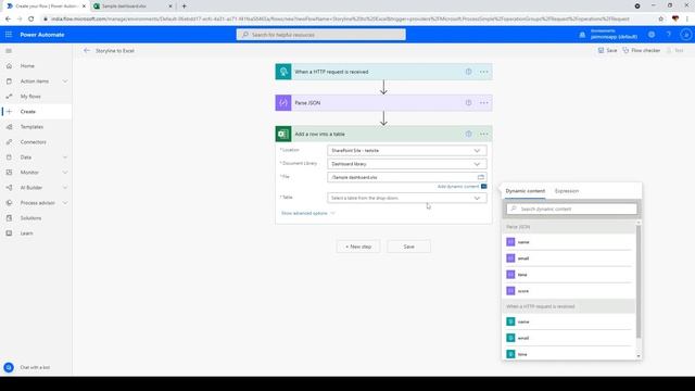 How to send any data from an Articulate Storyline E-learning to Microsoft Excel using Power Automat смотреть онлайн