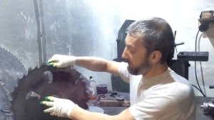 Правка дисковых пил . КАК выправить пильный диск (дисковую пилу)небольшого диаметра.