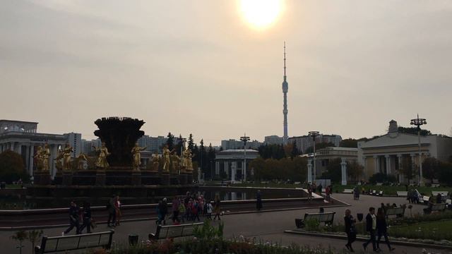Погода в Москве 03.10.2016 относительно тепло солнечно ВДНХ Отрадное смотреть онлайн