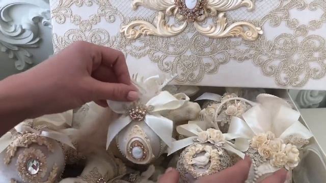 Ёлочные игрушки. Набор новогодних игрушек 