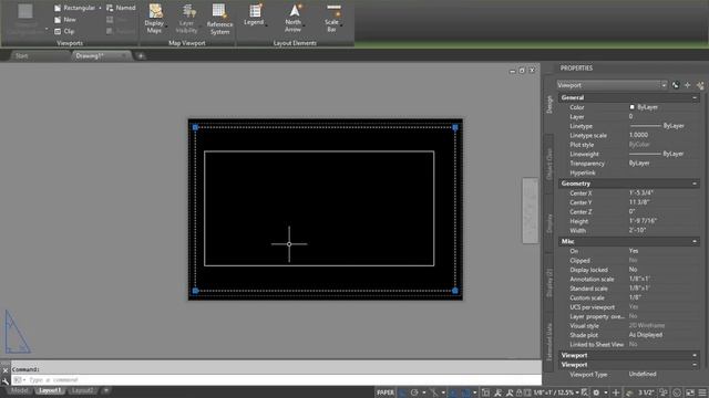 Scaling a Viewport in AutoCAD смотреть онлайн