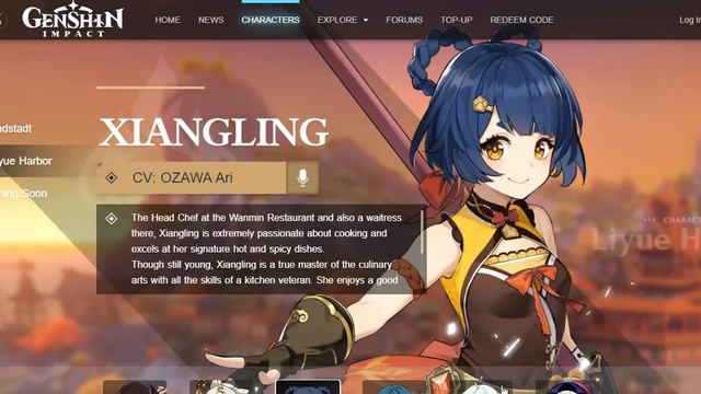 Genshin Impact - Characters Profile and Voice In Liyue Harbor - Genshin Impact Japanese Voice смотреть онлайн