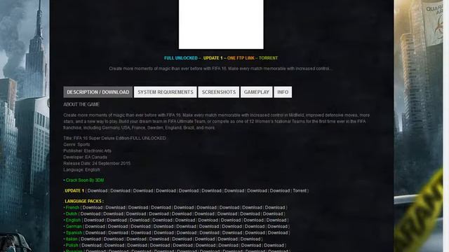How to download easy FIFA 16 смотреть онлайн