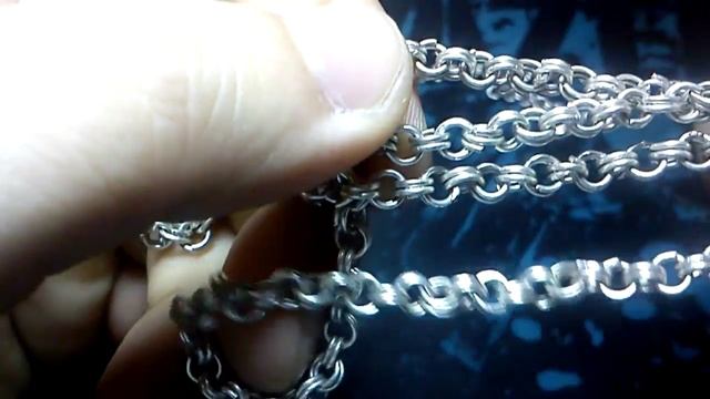Простая Цепочка из посеребрённой меди смотреть онлайн