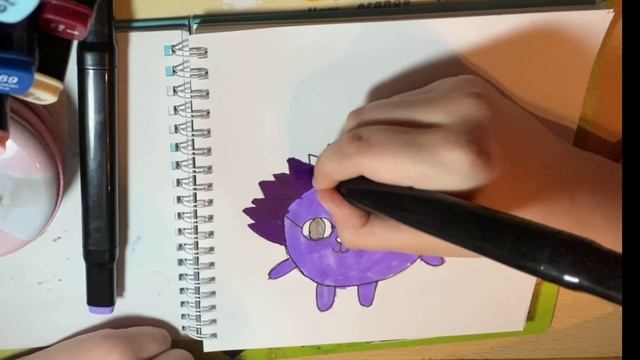 Настя рисует Ежика!!! смотреть онлайн