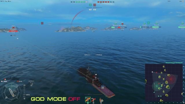 World of Warships - God Mode cheat :) смотреть онлайн