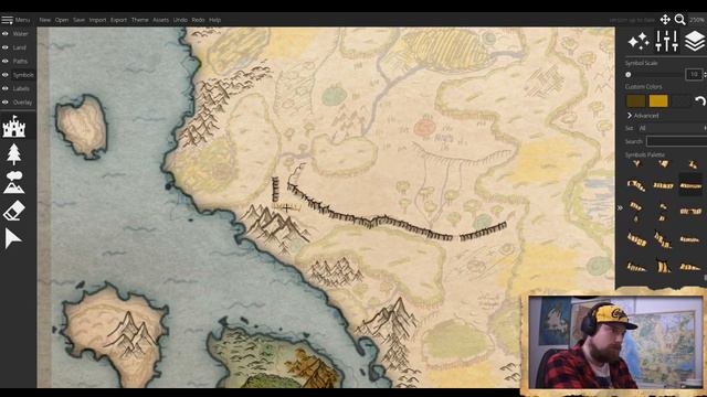 Wonderdraft - World Building - Raw Twitch Stream - Island Map Part 5 Working on the Coast смотреть онлайн