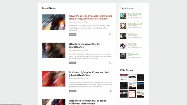 Games Zone - Gaming WordPress Theme смотреть онлайн