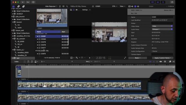 Наконец то как правильно синхронизировать звук и видео в FCPX, мультикамерный монтаж в Final Cut смотреть онлайн