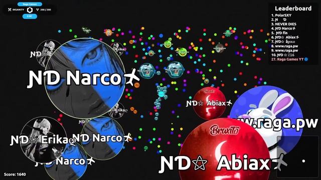 Agar.io Raga Live смотреть онлайн