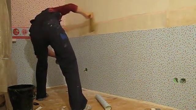 Поклейка обойных бордюров. смотреть онлайн