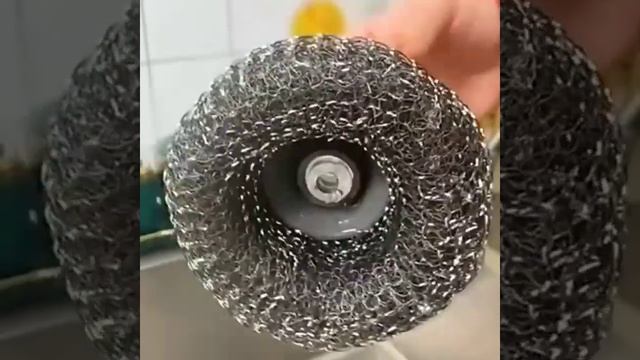 Parulenter Cleaning Brush Matel Scouring Pad Pot Scrubber with Liquid soap Dispenser смотреть онлайн