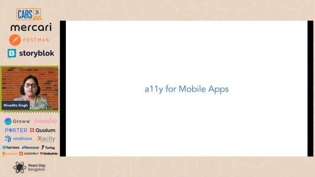 React Native A11y Basics by Nivedita Singh смотреть онлайн