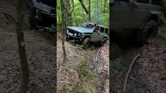 Чуть не перевернулся на бездорожье Nissan patrol off-road смотреть онлайн