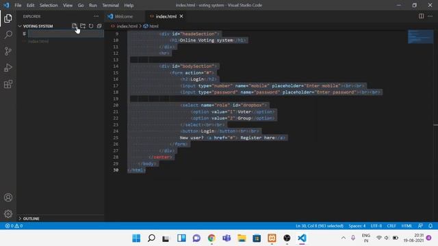 ONLINE VOTING SYSTEM IN PHP , MYSQL + HTML & CSS . MINI PROJECT . PART 1 . HTML BASICS смотреть онлайн