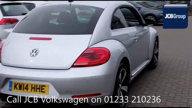 2014 Volkswagen Beetle SPORT TDI DSG 2l Reflex Silver Metallic KW14HHE for sale at JCB VW Ashford смотреть онлайн
