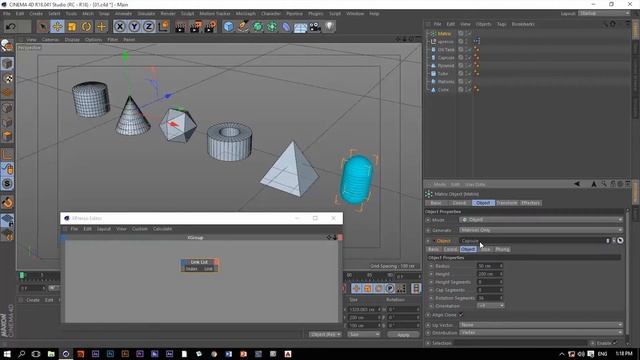 C4D Tutorial | Xpresso tag | LinkList Node смотреть онлайн