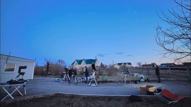 Астрослет ЛА Тульской области 2021 (весна) таймлапс смотреть онлайн