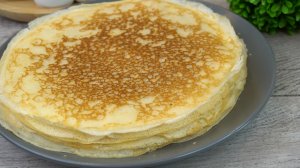 ВОСТОРГ! Блины "все по одной кружке" Легко запомнить, легко готовить. ЛУЧШИЙ вариант блинов.